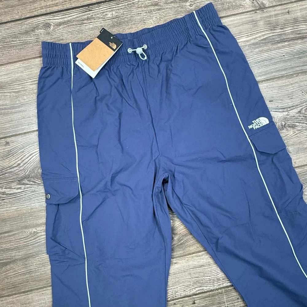 The North Face Mens LARGE 2000s Boreas‎ Hike Pant Lunar Blue Cargo WindWall NEW